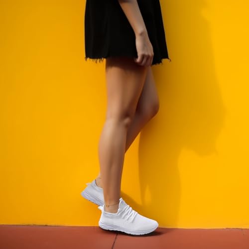 Womens Running Shoes Lightweight Tennis Shoes Slip On Walking Shoes Breathable Sneakers for Gym Travel Work