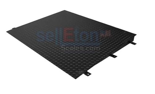 SellEton Smart Ready Floor Scale with 2 Ramps/Pallet/Warehouse/Industrial (1000 lbs x 0.2 lb, 48" x 72" (4' x 6'))
