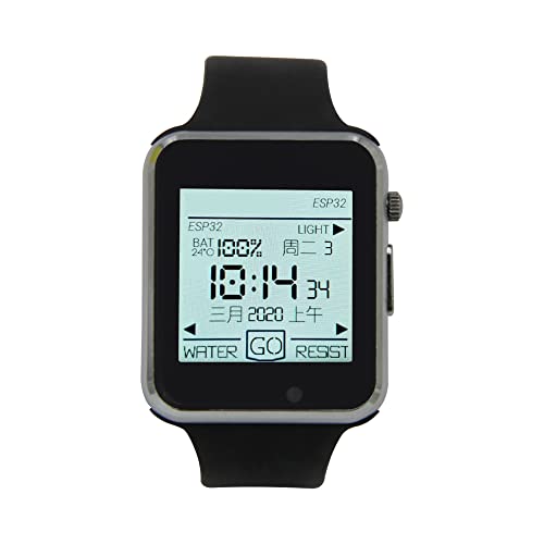 SmartFly info T-Watch 2020 V1 ESP32-Based Programmable Watch with ESP-IDF or MicroPython(Black)