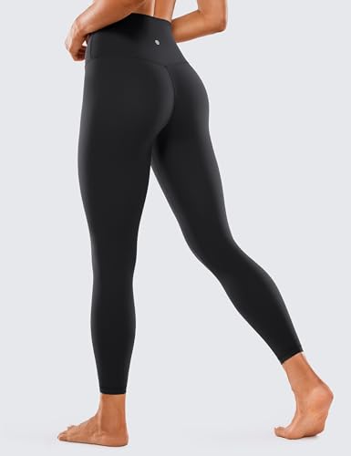 CRZ YOGA Brushed Naked Feeling Workout Leggings 25" - High Waisted Gym Compression Tummy Control Womens Yoga Pants
