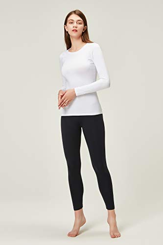 DEVOPS Women's 2 Pack Thermal Long Sleeve Shirts Compression Baselayer Tops