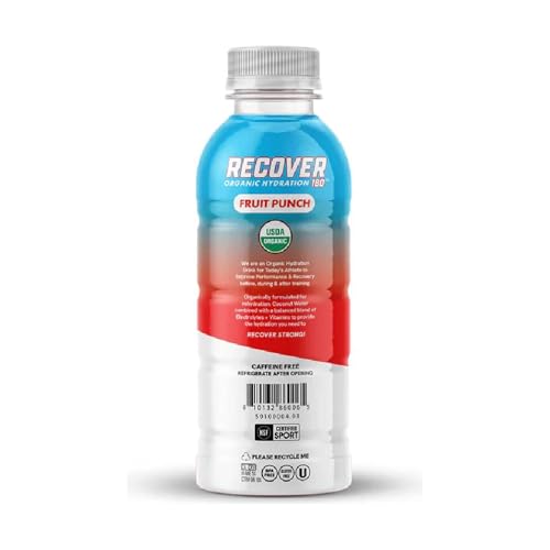 Recover 180 Organic Fruit Punch Hydration Drink, 16.9 Fz
