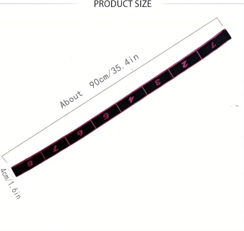 Fitness Resistance Band for Stretching and Yoga,8-Section Elastic Training Bands, Fashion Puller Exercise, Adjustable Band...
