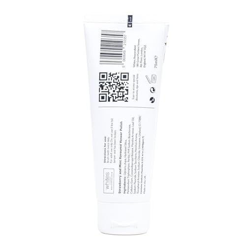 Whites Beaconsfield Veneer & Composite Whitening Polish – Professional Toothpaste for Veneers, Bonding, Crowns, Implants, Bridges & Natural Teeth – Effective Stain Remover (Strawberry Mint)