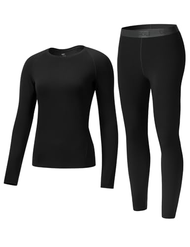 gagli Long Johns for Women - 2 Styles: 185g Lightweight Base Layer Set & 220g Micro-Fleece Lined Thermal Underwear