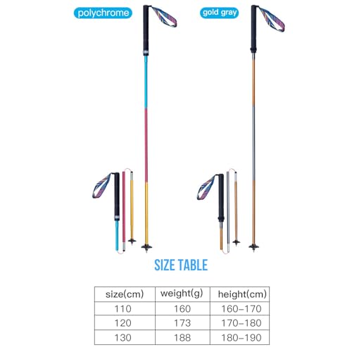 AONIJIE Trail Running Poles 2 Pcs Outdoor Trekking Poles Foldable Aluminum Alloy Sticks Quick Lock Ultralight for Camping ...
