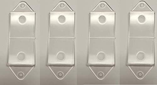 JSP Manufacturing Clear Rocker Switch Plate Cover Guard 4 Pack - Protects Lights/Circuits, Model LT-SC-Rocker-Clear-4Pack