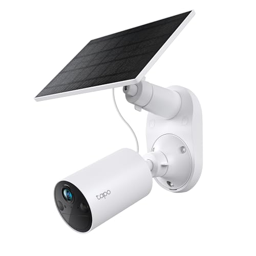 Tapo TP-Link SolarCam C402 Kit, Outdoor Battery Camera w/Solar Panel Base, Wireless, 1080P, Free Person Detection, SD/Clou...