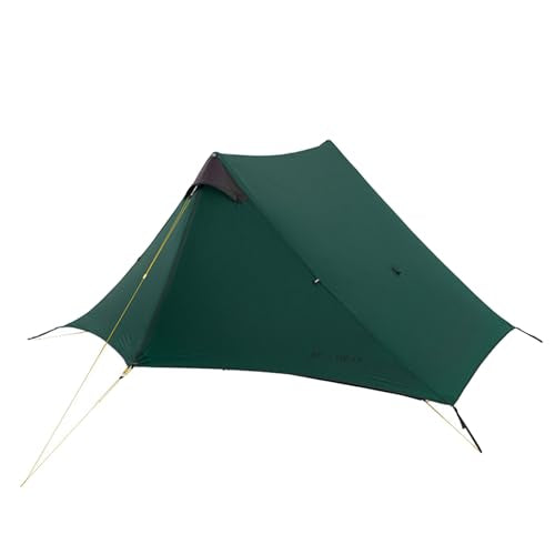 3F UL GEAR Lanshan 2 Person Tent Hiking Ultralight Camping Tent Professional 15D Silnylon Rodless Trekking Pole Tent Water...