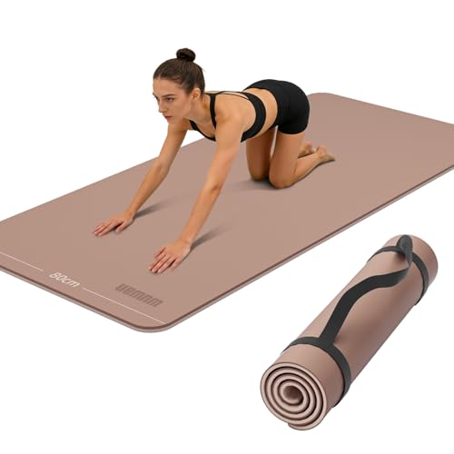 Wide Yoga Mat-80cm Non Slip Extra Thick 1/3'' Fitness Exercise Mat TPE Material High Resiliency Hot Yoga Mats(72“L x 32"W)...