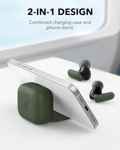 Soundcore P30i by Anker Noise Cancelling Earbuds, Strong and Smart Noise Cancelling, Powerful Bass, 45H Playtime, 2-in-1 C...