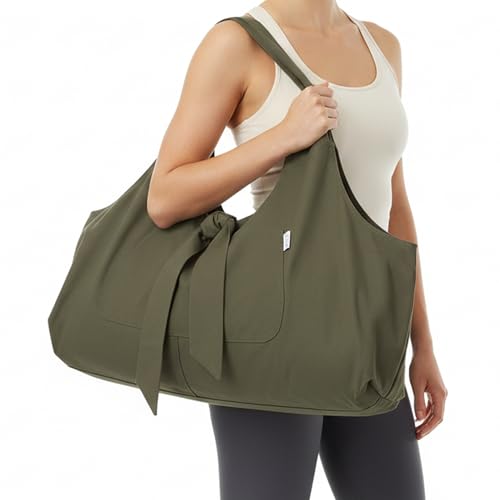 Yogiii Yoga Mat Bag | The ORIGINAL YogiiiTotePRO | Large Yoga Mat Bag or Yoga Mat Carrier with Side Pocket | Yoga Bag Fits...