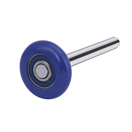 XiKe 10 Pack Blue 2" Nylon Garage Door Roller 4" Stem, Quiet/Durable and High Load, Use 6200-2RS Double Seals Precision Be...