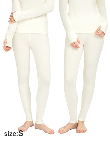 gagli Long Johns for Women - Thermal Leggings for Women, Fleece Lined Base Layer Pants for Cold Weather 32-50℉