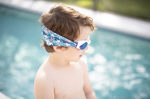 Splash Place SWIM GOGGLES with Fabric Strap - Adult & Kids Swim Goggles - Around The World Theme