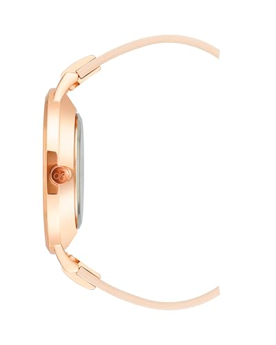 Nine West Women's Floral Dial Smooth Strap Watch