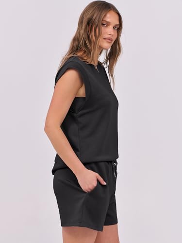 ANRABESS Two Piece Sets for Women 2026 Summer Short Lounge Set Casual Beach Vacation Outfits Spring Sweatsuits Tracksuit