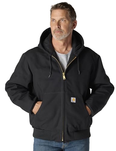 Carhartt Men's J140 Loose Fit Firm Duck Insulated Flannel-Lined Active Jac