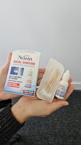 Nozin® Nasal Sanitizer® Antiseptic 12mL Bottle | Kills 99.99% of Germs | 60+ Applications | Trusted by Hospitals | Made in The USA