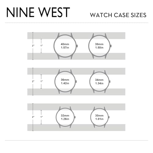 Nine West Women's Floral Dial Smooth Strap Watch