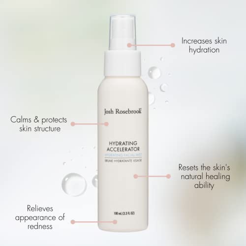 Josh Rosebrook Face Mist Hydrating Spray - Refreshing & Lightweight Antioxidant Hydrating Accelerator - Natural Facial Spr...