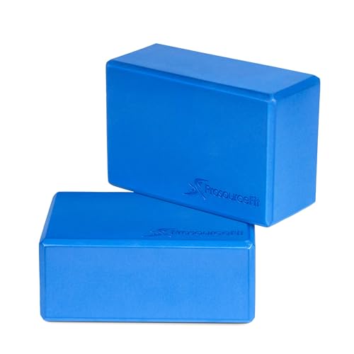 ProsourceFit Foam Yoga Blocks Set of 2, High Density EVA Yoga Bricks, Sturdy Yoga Prop Large Size 4x 6 x 9