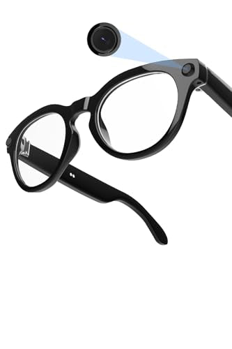 Smart AI Glasses with 80MP HD Camera, 1080P Video, Bluetooth/Wi-Fi, Voice Control & AI Recognition – Lightweight Hands-Fre...