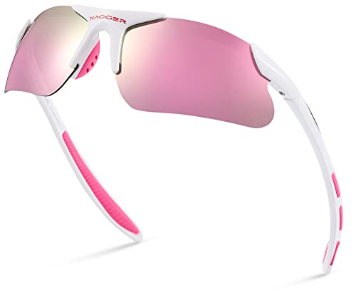 Xagger Kids Youth Polarized Sports Sunglasses for Boys Girls Baseball Softball Glasses TR90 Frame