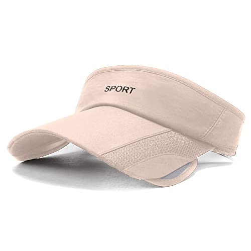 Sun Visors Hats for Women with Retractable Brim Golf Visor UV Protection Beach Cap Tennis Running Sport Hat Adjustable