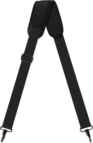 72 inch Shoulder Strap, Universal Replacement Laptop Shoulder Strap with Adjustable Buckles and Metal Hooks for Briefcase ...