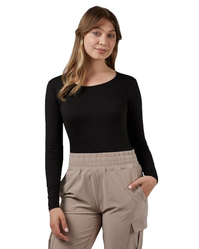 32 Degrees Heat Women’s Lightweight Baselayer Scoop Top – Thermal Long Sleeve Shirt for Cold Weather