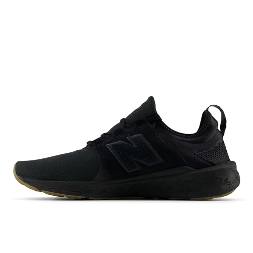 New Balance Men's Fresh Foam X Cruz V3 Running Shoe, Black/Black/Gum 020, 10 M