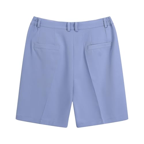 Cloudstyle Mens 2 Piece Top Shorts Matching Set Solid Button Up Summer Beach Casual Outfits