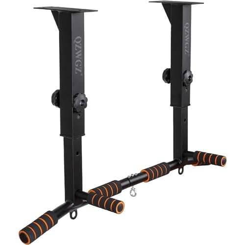 Height Adjustable Pull Up Bar, Heavy Duty Pull Up Bar, BarMount, Ceiling Mount, StrengthTraining Equipment for Home, Gym, ...