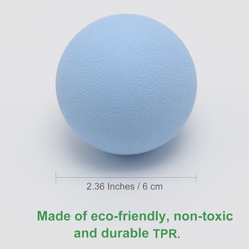 Hard Lacrosse Ball Massage Ball Therapy. Firm Trigger Point Massager Tool for Deep Tissue Yoga Physiotherapy Myofascial Re...