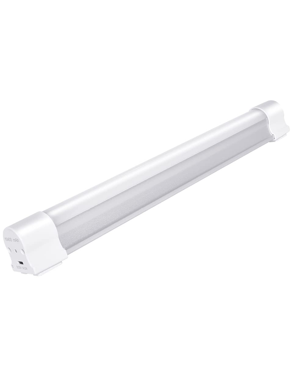 LETOUR LED Tube Magnetic Work Light 6000 Lumens, USB Rechargeable, 10400mAh, 80 Hours Endurance, Portable, Plastic, Lt-lt120 120W