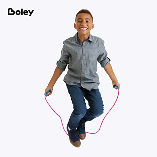 Boley Kids Jump Rope Set - 12 Pack, 7ft Durable Skipping Ropes with Non-Slip Handles for Boys & Girls, Fun Outdoor Activit...