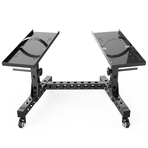Eisenlink Adjustable Dumbbell Rack & Weight Rack, Holds 440 lbs, Space Saving Design for Home Gym Organization