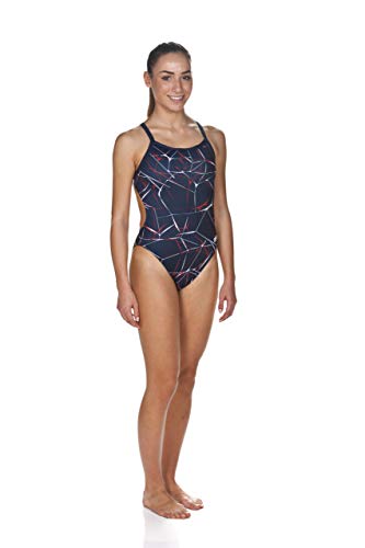ARENA One Piece Swimsuit Women Athletic Apparel - Open Back Swimming & Training Suit - Challenge Back