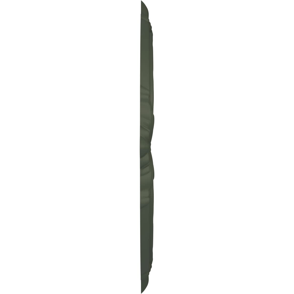 22Od X 3 1/2Id X 1P Attica Thermoformed Pvc Ceiling Medallion (Fits Canopies Up To 7 3/4), Ultracover Satin Hunt Club Green