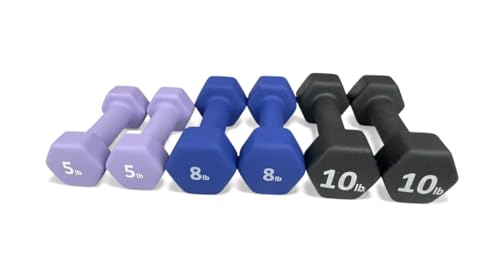 Rainforest Basics Neoprene Coated Dumbbell Hand Weight Set