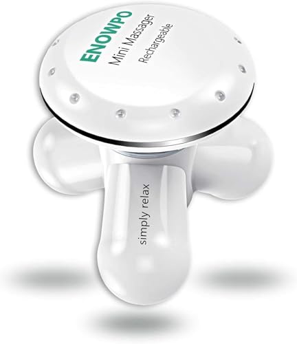 ENOWPO Handheld Mini Massager Hand Held Full Body Personal Massager Percussion Muscle Pain Relief for Neck, Back, Shoulde...