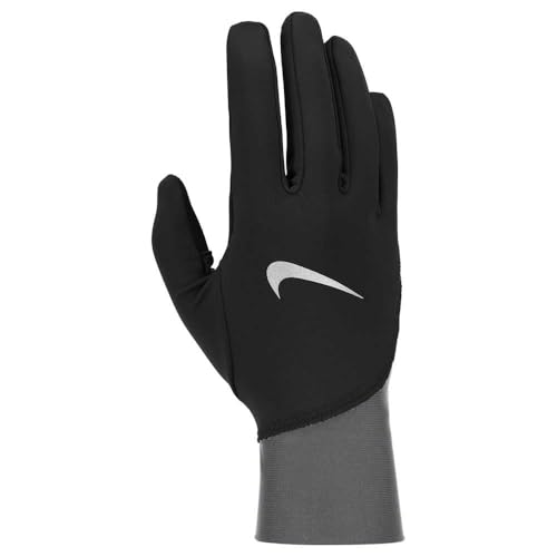 Men's Nike Pacer Midweight Gloves (Black/Smoke Grey/Silver)