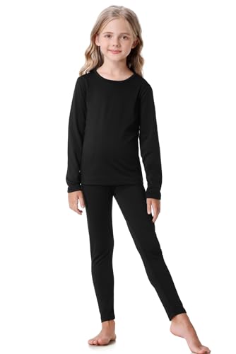 songcode Thermal Underwear for Kids long johns, Girls Thermal Underwear Set for Skiing, Kids Long Underwear Base Layer Winter
