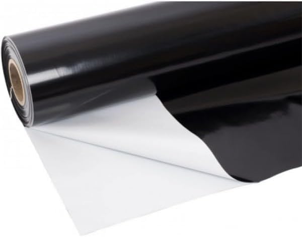 Farm Plastic Supply - 8 Mil Black/White Pond Liner - 8 Mil Fish Pond Liner, Pond Liners for Outdoor Ponds, Koi Ponds, Garden Fountain, Waterfall, Containment Liner (40' x 10')