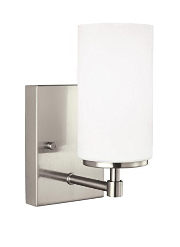Sea Gull Lighting Alturas One Light Wall Sconce Chrome Alloy Steel Model 4124601En3-05
