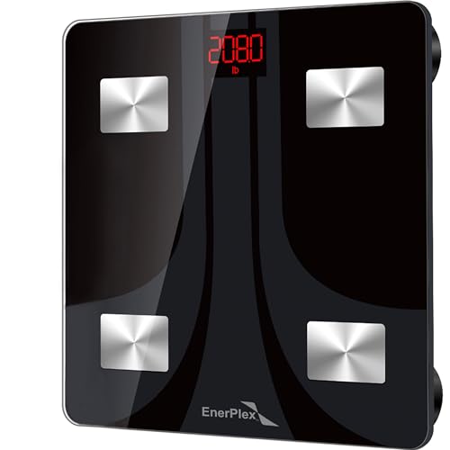 EnerPlex Fit 2020 Model Bluetooth Body Fat Scale, Weight Scales Digital Smart Body Composition Wireless Analyzer BMI Scale...