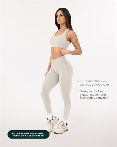 PAVOI ACTIVE Pilates Crossover Leggings for Women | Buttery Soft High Waisted V Cut Cross Waist Workout Yoga Pants | FlexFlow