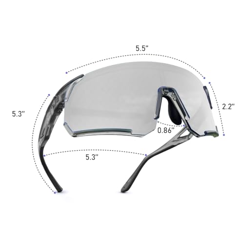 ZSYSUP Cycling Glasses Sports Sunglasses for Men Women Sunglasses UV Protection for Running Baseball