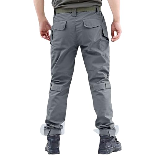 Work Cargo Pants Men Casual Waterproof Ripstop Quick Dry Tactical Pants Trendy Loose Fit Lightweight Athletic Hiking Trousers